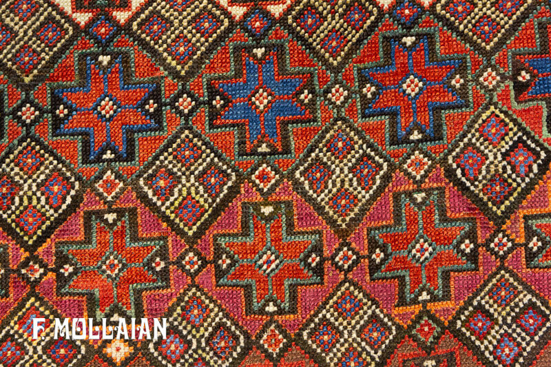 Antique Persian Kurdo Runner Carpet  n°:10813434